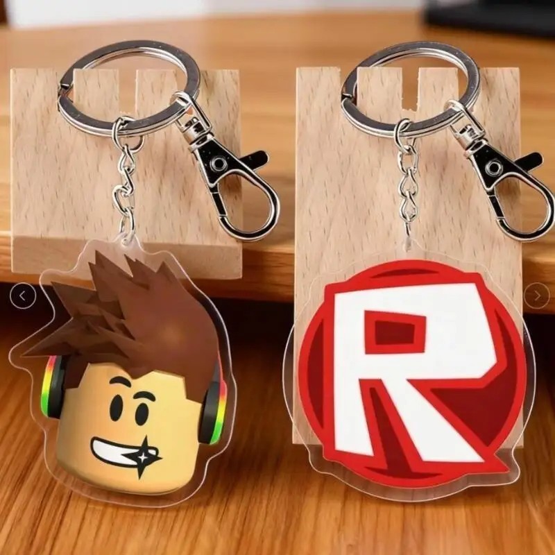 Móc khóa Roblox mica in 2 mặt hình nhân vật game Roblox trang trí balo túi xách phụ kiện móc treo ch