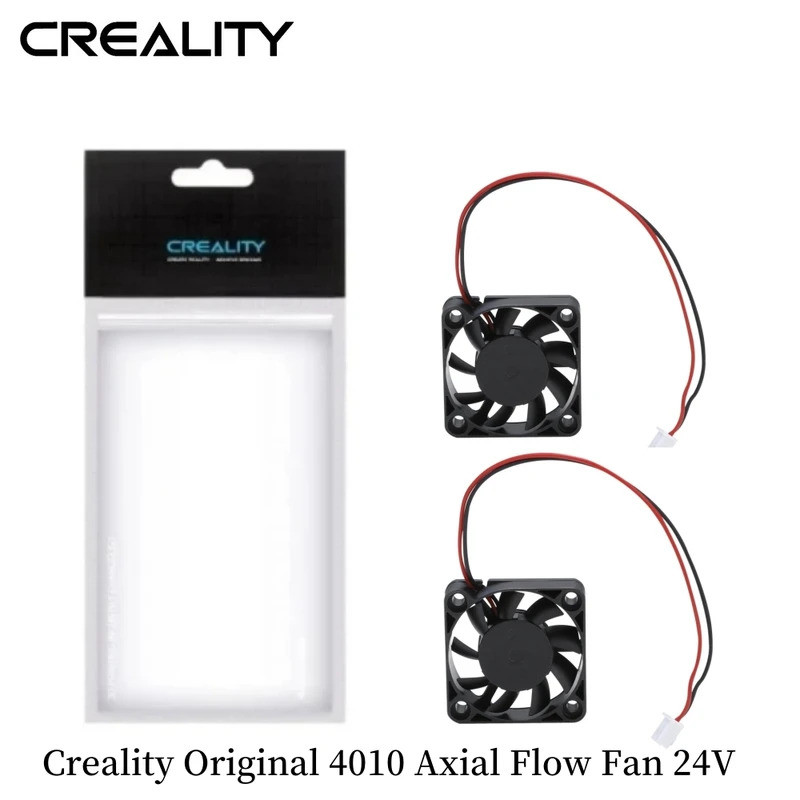 2 Chiếc Creality Original 4010 Quạt, Phụ Kiện Máy In 3D 4010 Quạt Lưu Lượng Trục 24V, Quạt Phun Nóng