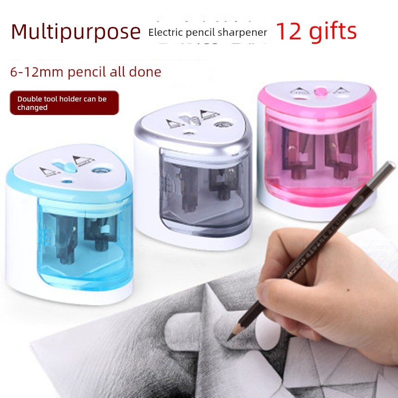 gọt bút chì gọt bút chì tự động Máy gọt bút hai lỗ kích thước thiên văn Máy gọt bút chì điện Máy gọt