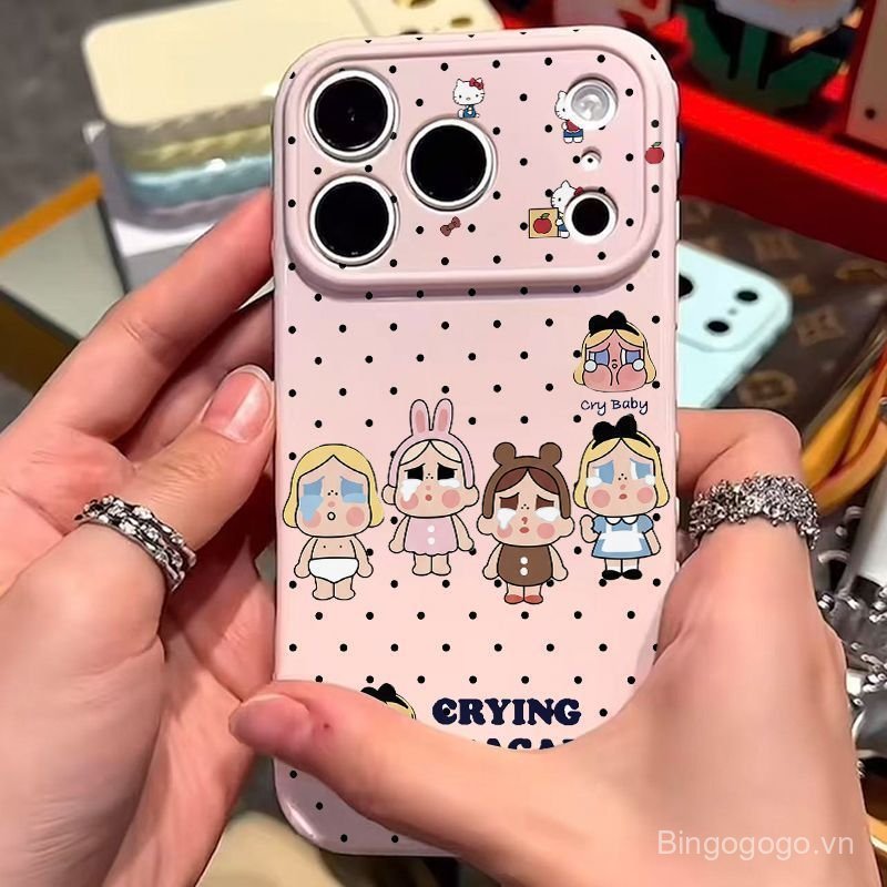 Ốp Điện Thoại Thích Hợp Cho iPhone 11 12 13 14 15 16 17 Pro max Plus Love Crying Baby Vỏ Bảo Vệ Chốn