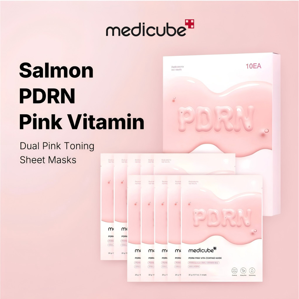 Mặt Nạ Dưỡng Da Medicube PDRN Pink Vita Coating Mask Lẻ 10 Miếng