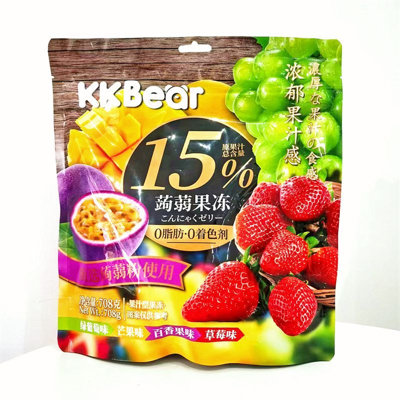 Chaoyouwei 708g Konjac Jelly 200g Dâu Tây Đam Mê Trái Cây Nho Hút Thạch Trẻ Em Không Mỡ Ăn Nhẹ LSS