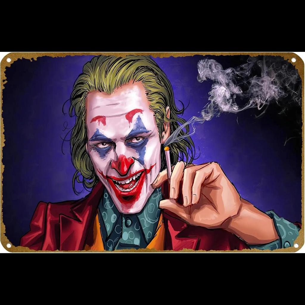 Joaquin Phoenix vai Joker Vintage HD Poster Kim Loại Tín Hiệu Cho Quán Bar Cafe Phòng Ngủ Treo Tường