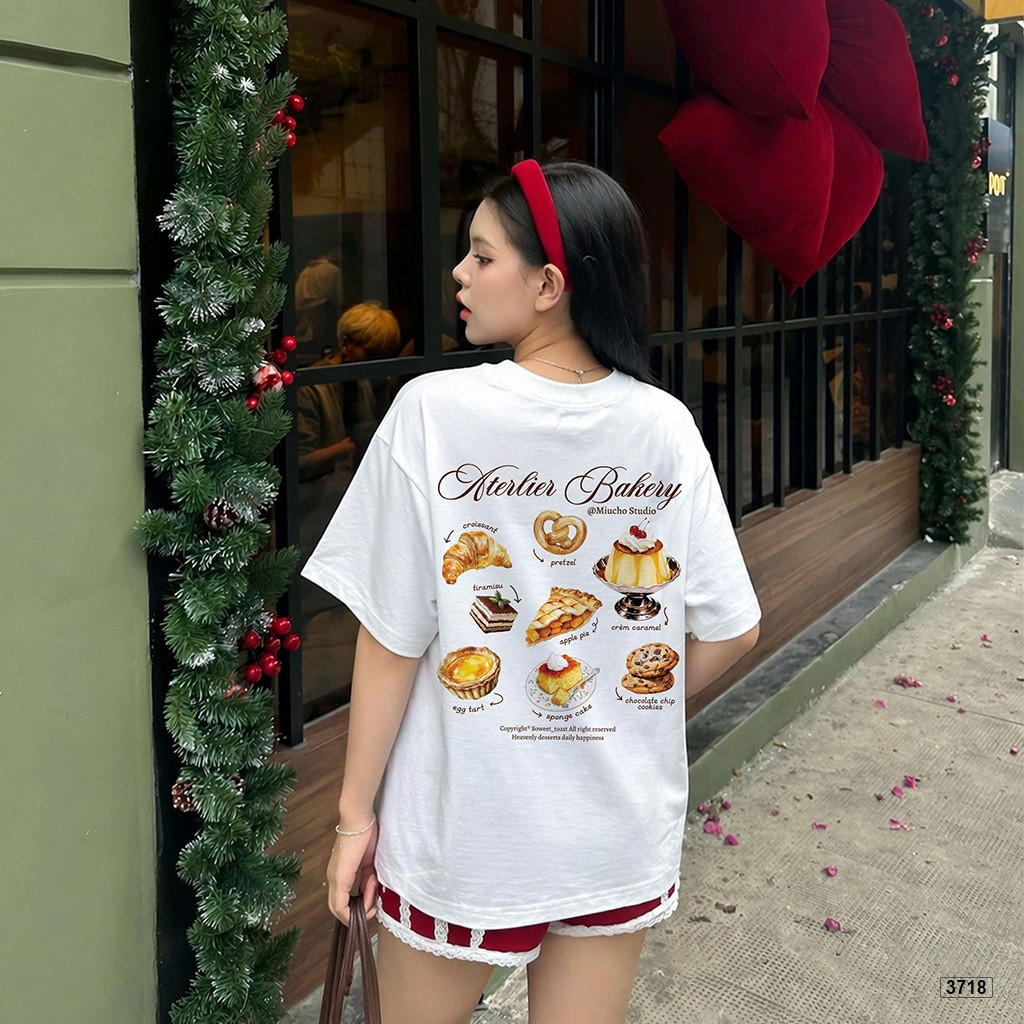 (24H SHIP)Áo thun nam và nữ-In hình hoạt hình-100% cotton-Phong cách và đa năng-Thoải mái và mềm mại