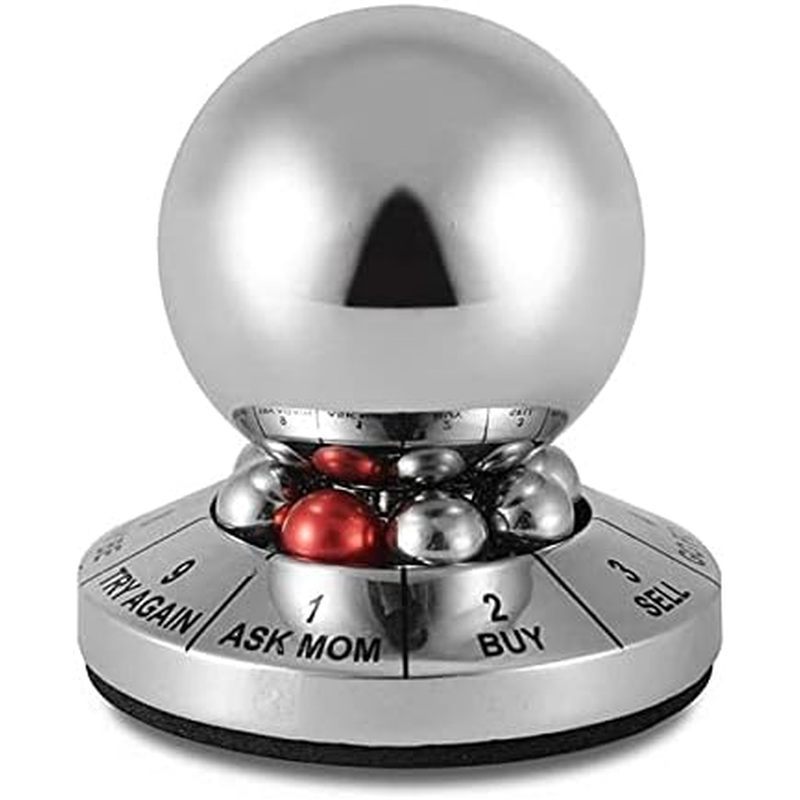 Decision Maker Metal Ball, Hsxxf Office Finger Spinner Anti-Stress Decompression Toy Ball Office Fin