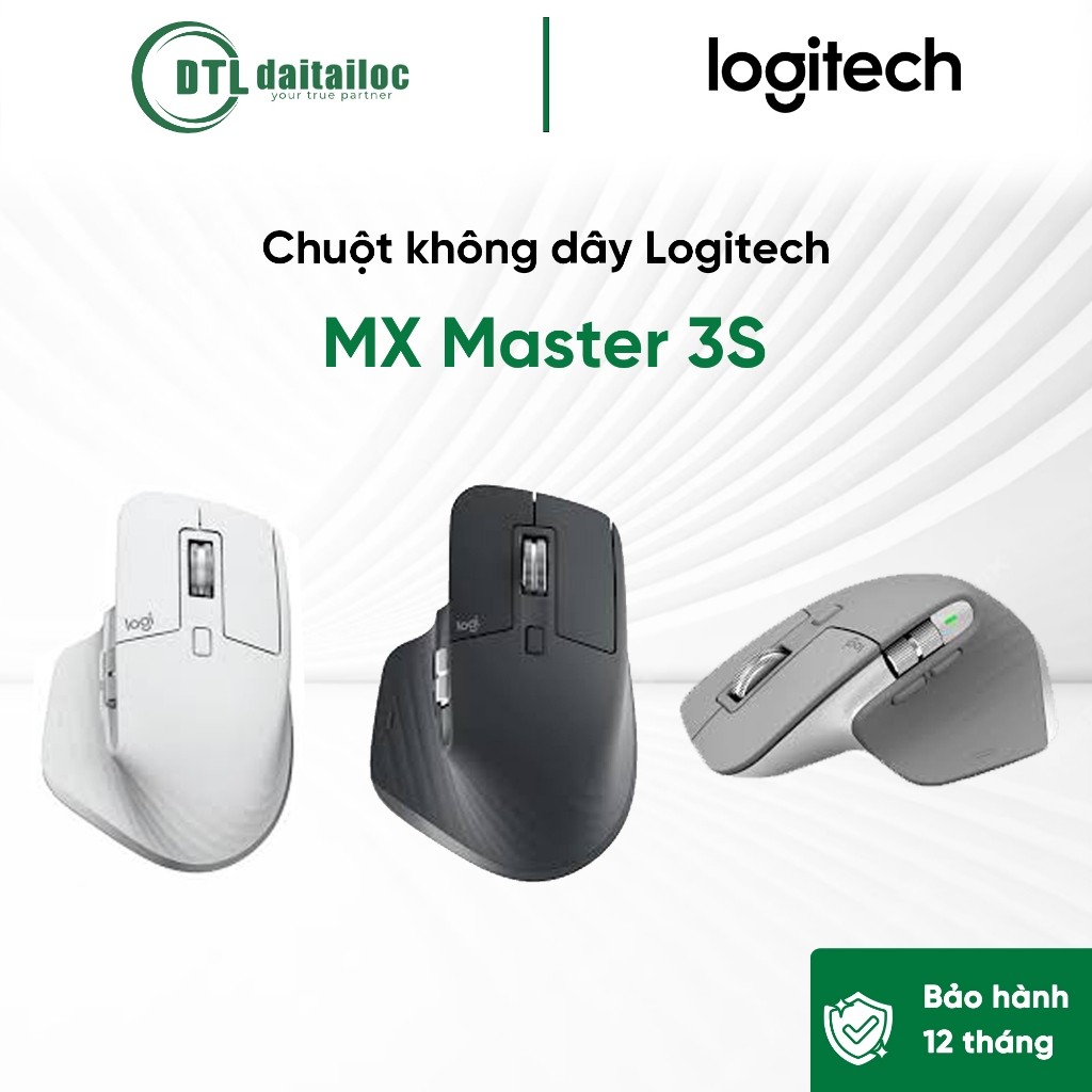 Chuột không dây Logitech MX Master 3S & 3S | Chính Hãng | Bảo Hành 12 tháng