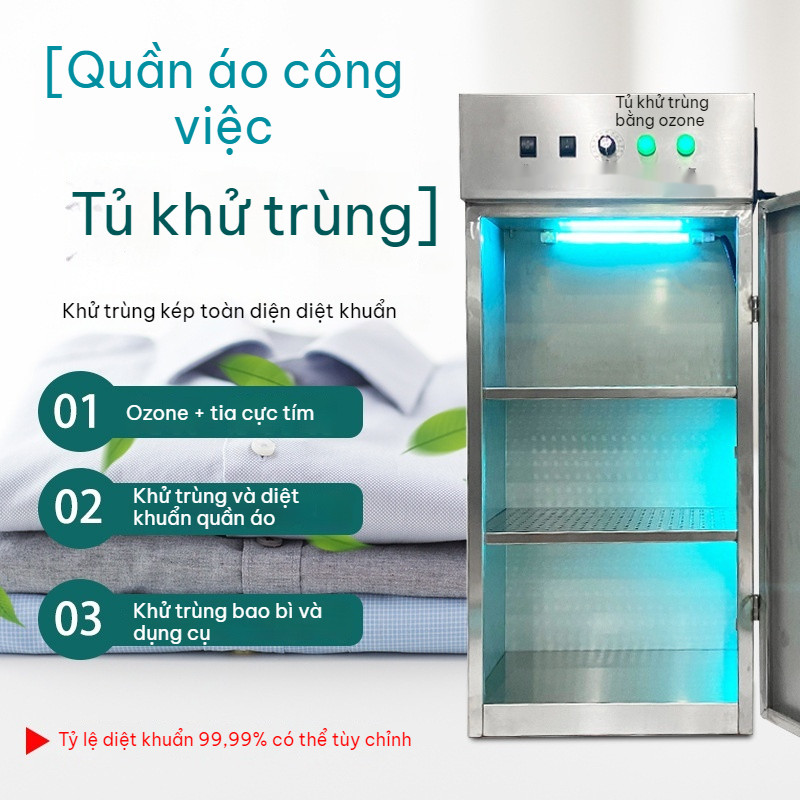 Tủ khử trùng bằng ozone. Tủ khử trùng bằng ozone và tia cực tím bằng thép không gỉ.- Disinfection ca
