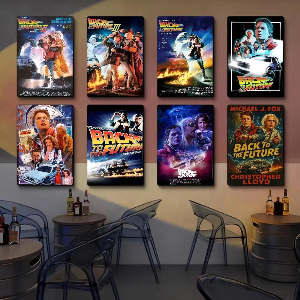 Trở Lại Tương Lai Vintage Phim Poster Nghệ Thuật Treo Tường Trang Trí Cho Nhà Quán Cafe Phòng Retro 