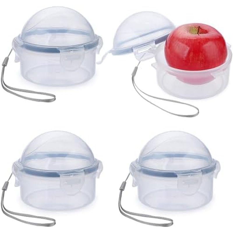 JUXYES Small Fruit and Vegetable Storage Containers With Lid, Plastic Onion Storage Keeper Container