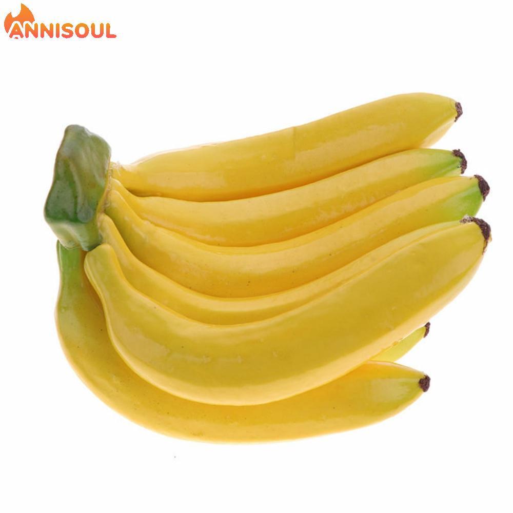 [NISO]Fake Banana Home Banana Decoration Fake Foam Fruits Lifelike Party Plastic