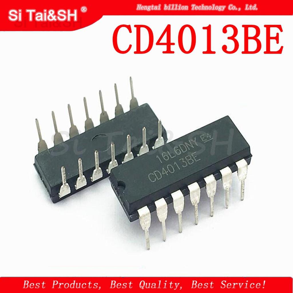10 CÁI CD4013BE DIP14 CD4013 DIP IC mới và nguyên bản