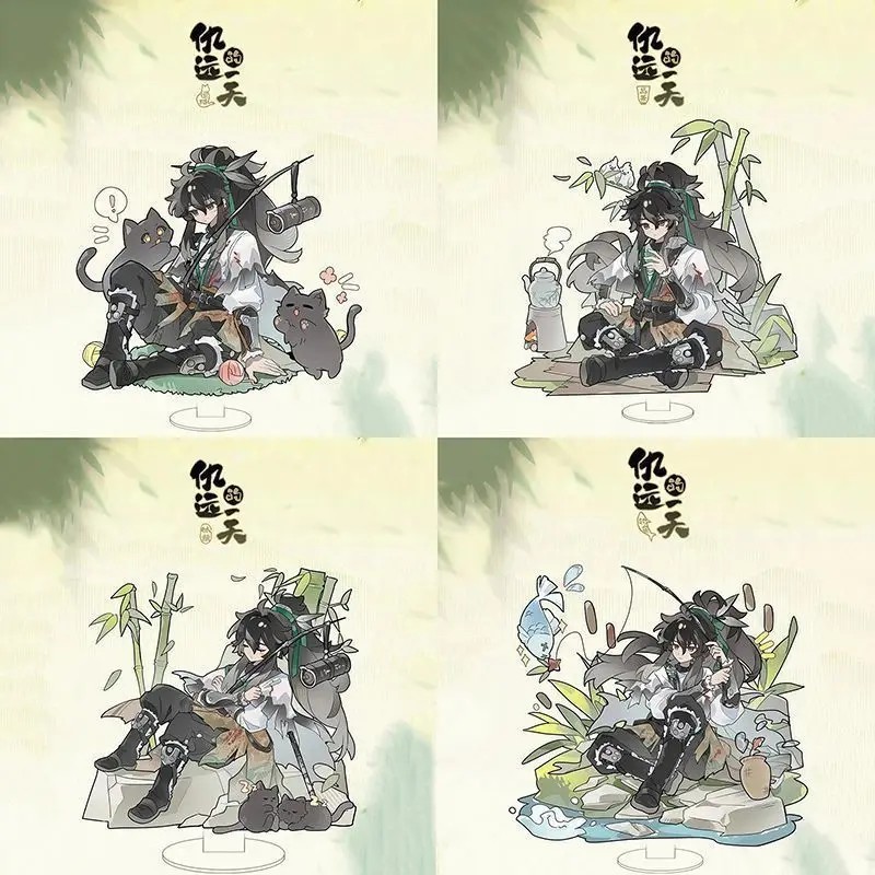 Standee Wuthering Waves Qiuyuan Chibi Mô Hình Mica Trang Trí Bàn Học Nhân Vật Jiyan Wuthering Waves 