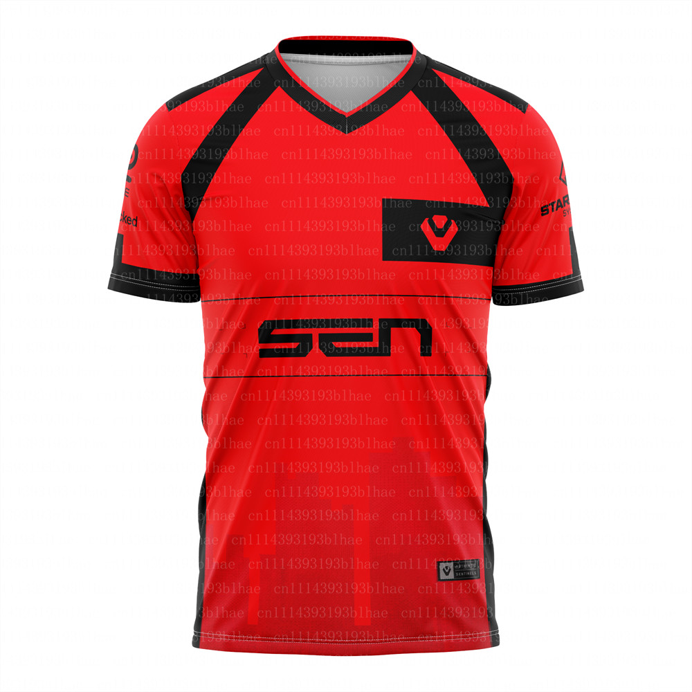 Mới 2026 Sentinels Valorant Đồng Phục Jersey Thể Thao Điện Tử Đội SEN Huấn Luyện Chơi Game Áo Thun N