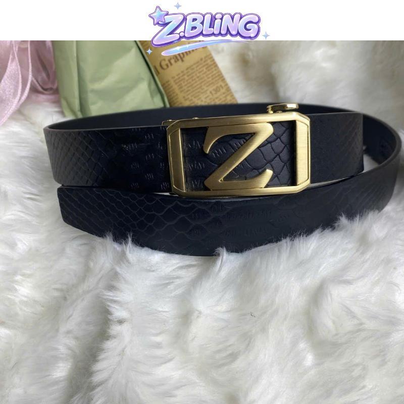 Thắt Lưng Nam Da Bò Khoá Chữ Z Màu Vàng(n09)