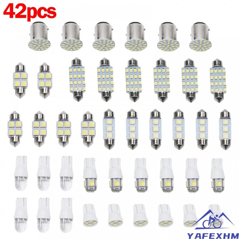 42x LED Kết Hợp Đèn LED Hạt T10 1210 4SMD * 6 T10 5050 5 Đèn * 6