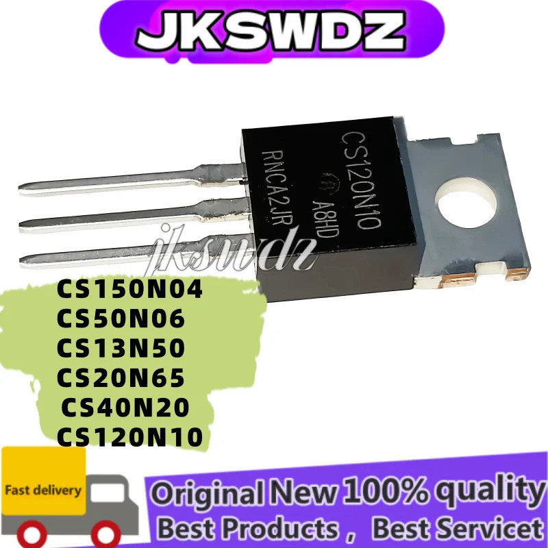 1-5 CÁI CS150N04 CS50N06 CS13N50 CS20N65 CS40N20 CS120N10 TO-220 Ống nguồn 120N10 bóng bán dẫn còn h