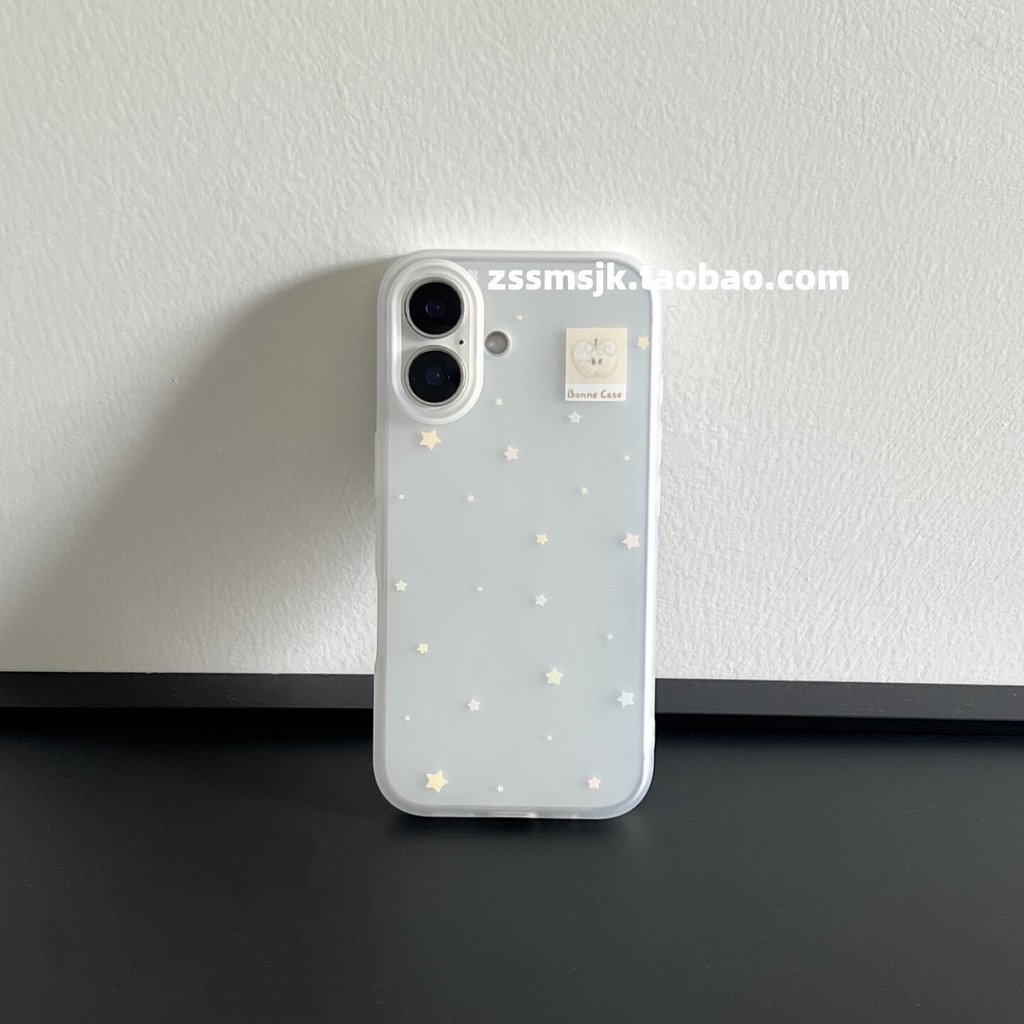Ốp điện thoại này là gì?Nhỏ Màu Sắc Tươi Nhãn Ngôi Sao iPhone17 Túi Đựng Điện Thoại Nút Camera 16pro