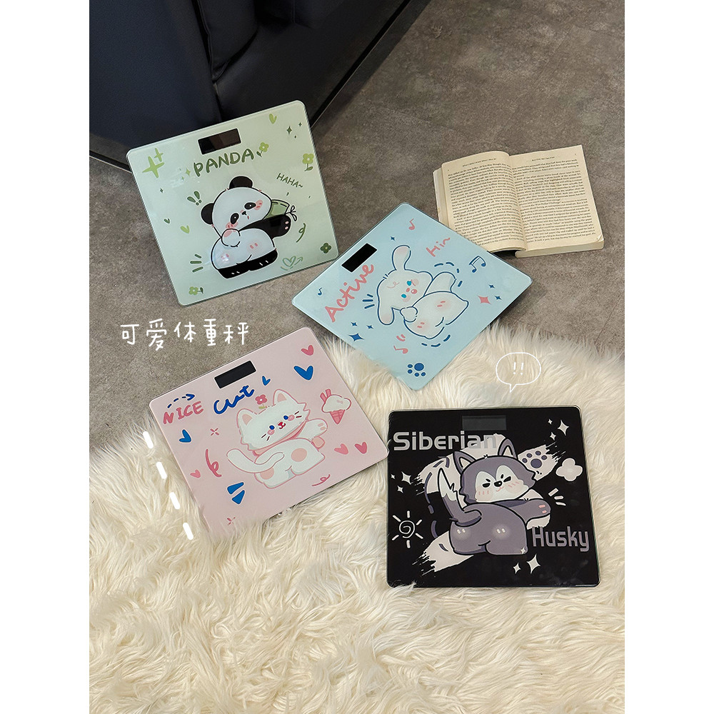 Cân điện tử dễ thương Cân điện tử chính xác Cân điện tử gia đình Giảm cân nhỏ có thể sạc lại Ký túc 