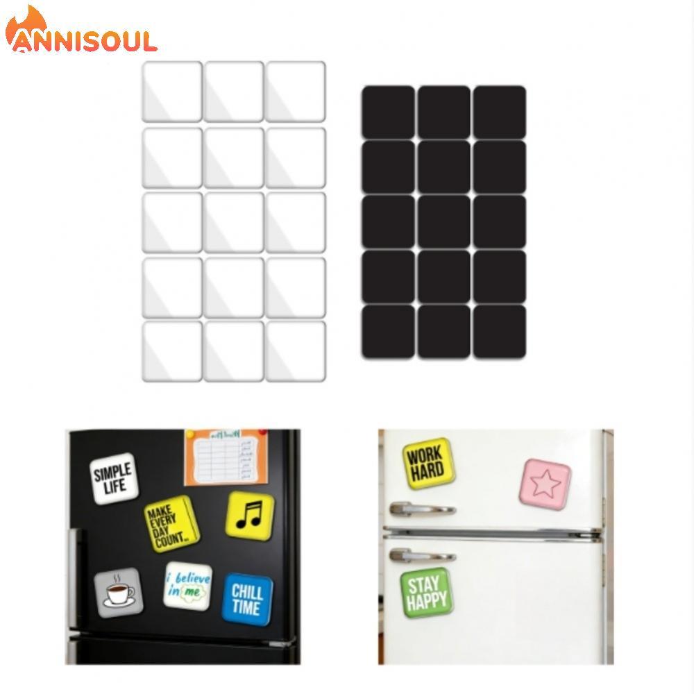[NISO]Acrylic Square Magnets for Fridge with Adhesive Backing and Strong Magnetic Hold