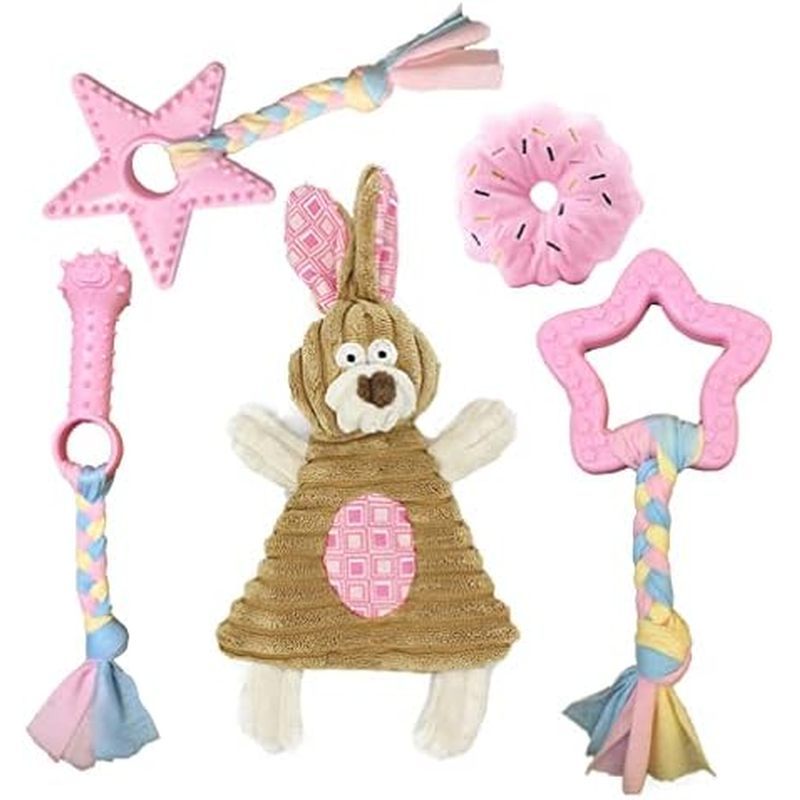 Puppy Toys for Teething, Puppy Chew Toys for Small Dogs, Crinkle Dog Toys Small Breed Boredom and st