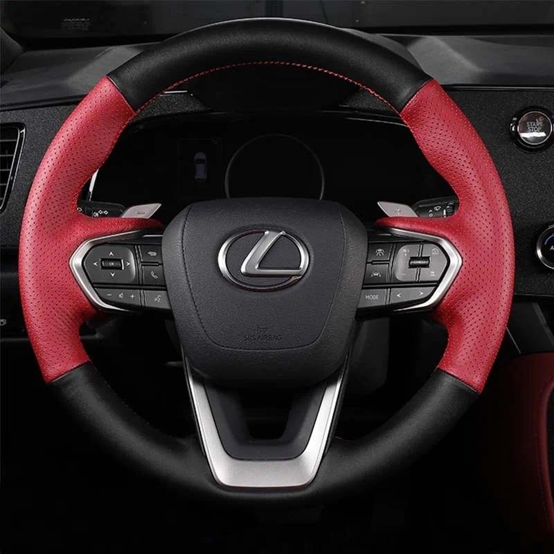 Dành Cho Xe Lexus NX 250 NX260 NX350 NX350h NX450h + 2022-2024 Khâu Tay Màu Đỏ Đen Da Thật Chính Hãn