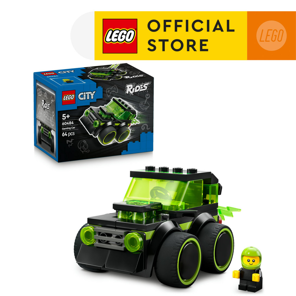 LEGO CITY 60484 Đồ Chơi Lắp Ráp Rides - Xe Đua Phong Cách Game (64 Chi Tiết)