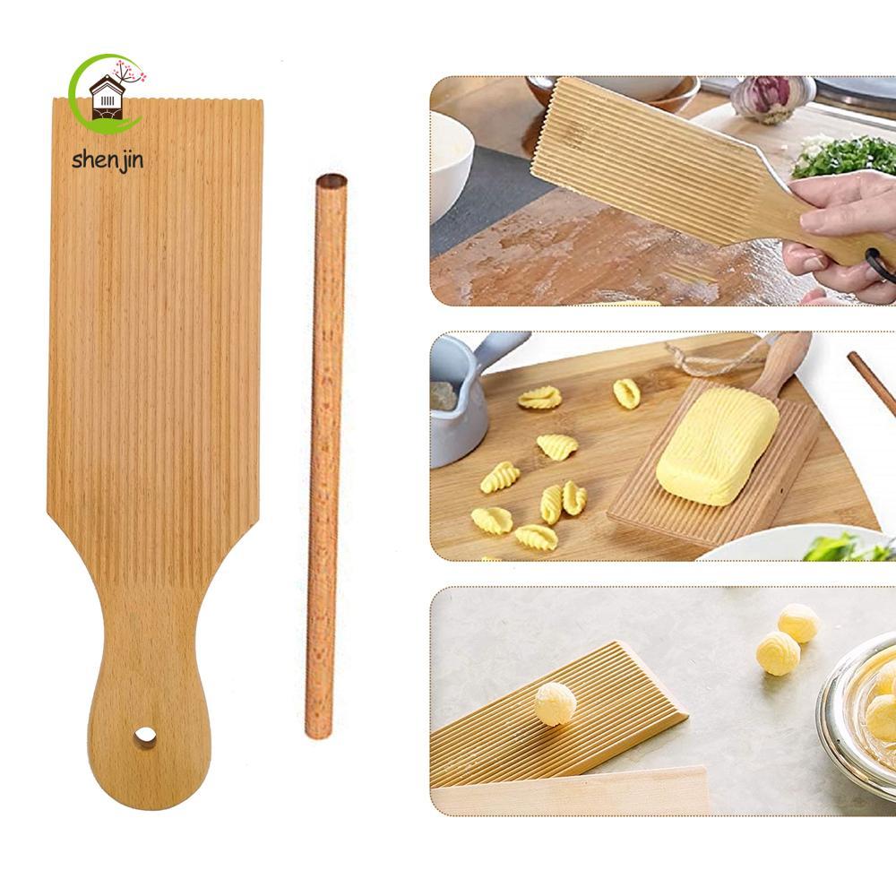 SHENJIN Gnocchi Con Lăn Popsicles Gỗ Chính Hãng Máy Nướng Bánh Ngọt Bảng Dễ Dàng Làm Bảng Gnocchi
