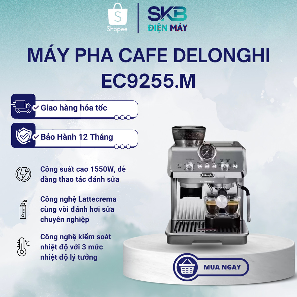 Máy pha cà phê espresso DeLonghi La Specialista Arte Evo Cold Brew EC9255.M - Bảo Hành 12 Tháng