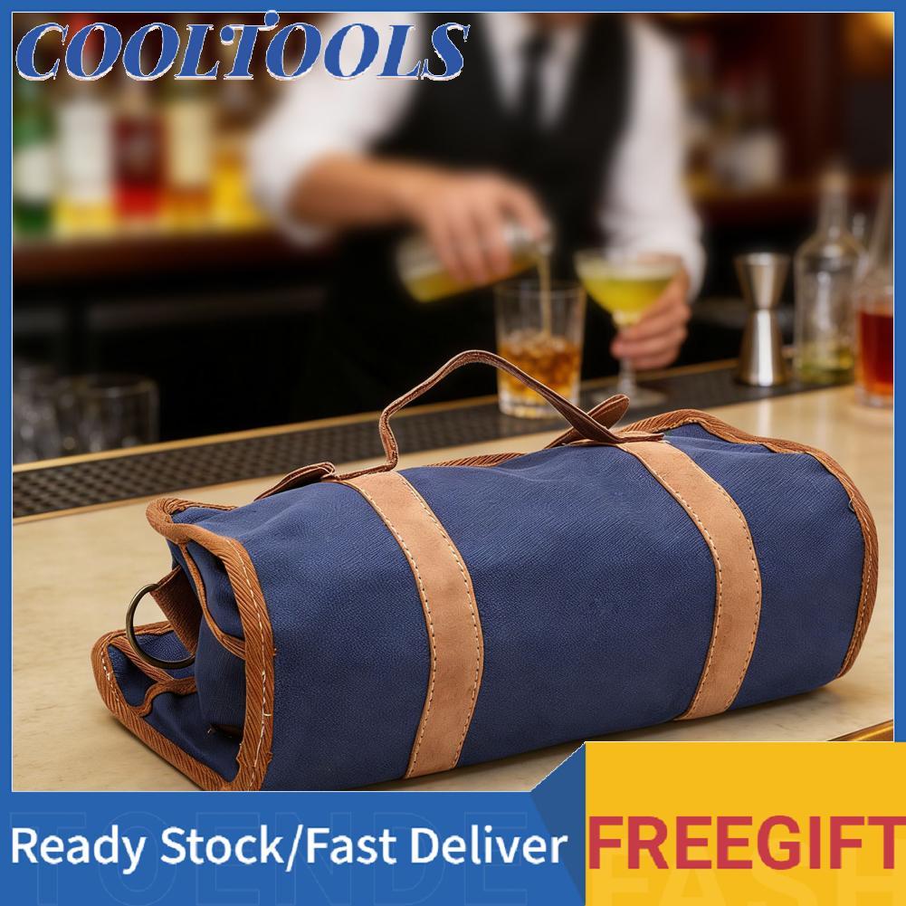 coo Oreilet Canvas Travel Bartender Kit Túi Túi pha chế rượu di động có dây đeo vai Dụng cụ tổ chức 