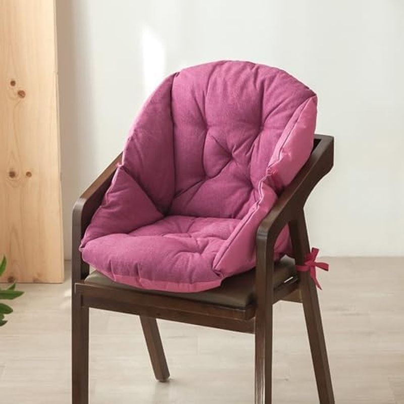 Office Chair Cushion with Lumbar Support, Non-Slip Warm Velvet Seat and Backrest Pad Set for Gaming 