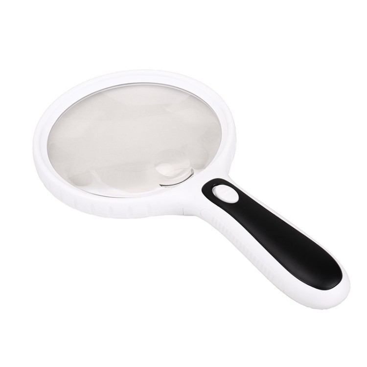 HY130 Cầm Tay Có Đèn LED 3 Lần 130 Mm Gương Lớn Ông Già Đọc Sách Sửa Chữa Kính lúp HD HY130 (Khung T