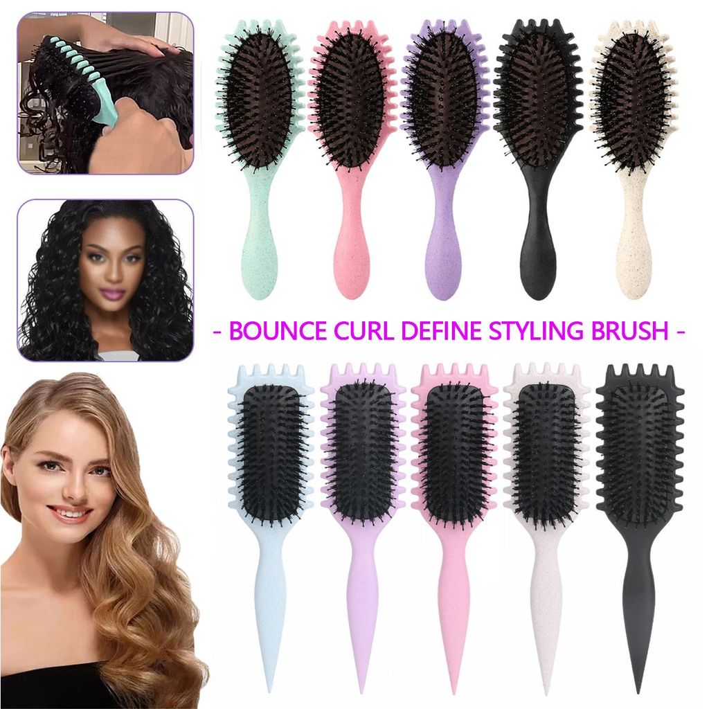 Bàn chải tạo kiểu xác định hình dạng dạng dạng dạng Bounce Curl