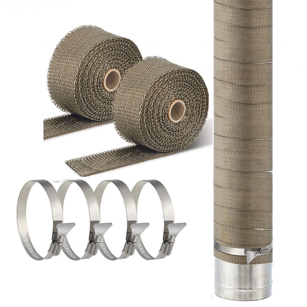 [Ysp]Exhaust Wrap Tape Application Efficient Fiberglass Header Heat Insulation