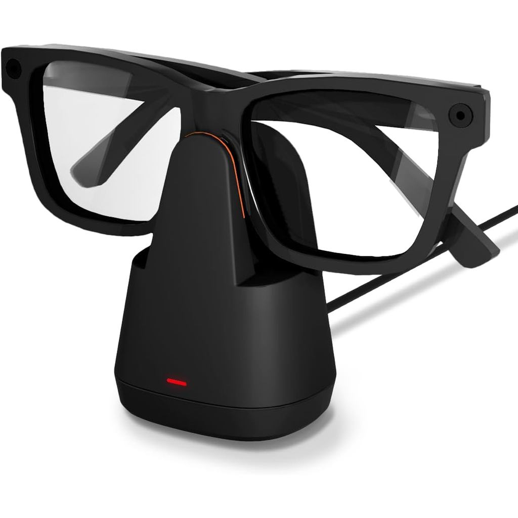 Đế sạc Doohoeek cho kính Meta Ray-Ban, Trạm sạc đế chống trầy xước & có trọng lượng cho kính Oakley 