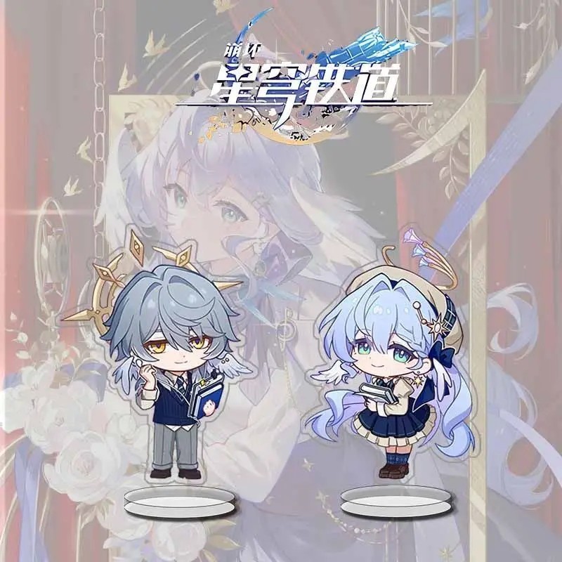 Standee Anime Honkai Star Rail Model Robin Sunday Acrylic Mica Study Desk Decor Work Corner Gift Fan