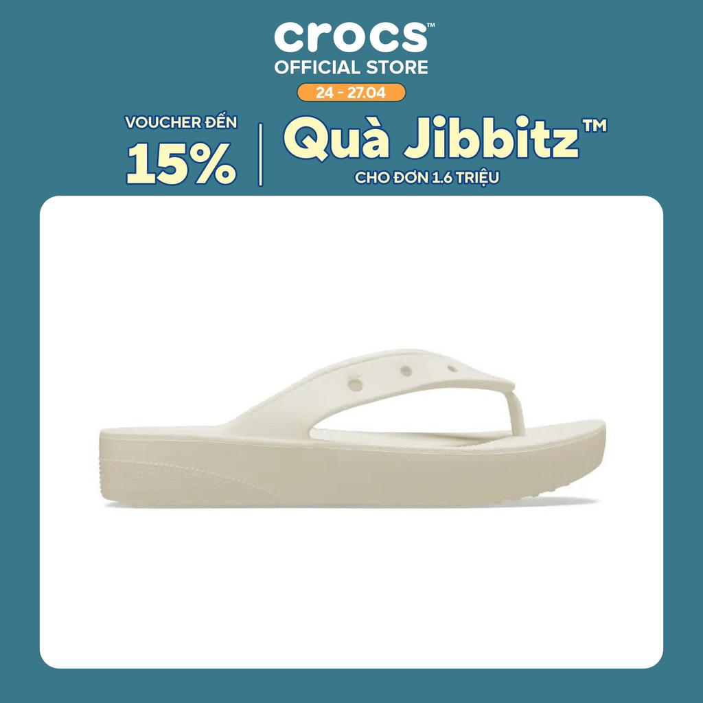 [SẢN PHẨM ĐỘC QUYỀN SÀN TMĐT]Dép xỏ ngón Nữ Crocs Platform Classic - 207714-2Y2