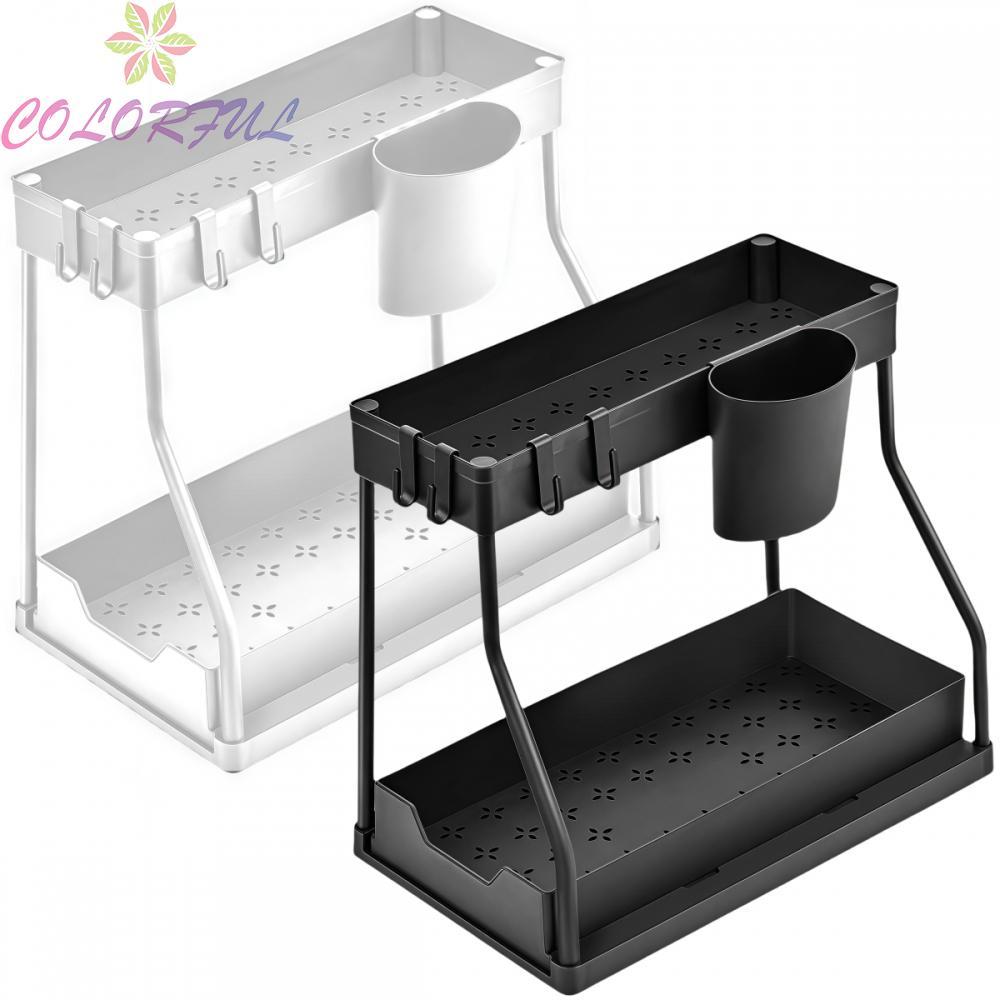 Kitchen Rack Pullout Organizer with Sliding Drawer for Cabinet Storage