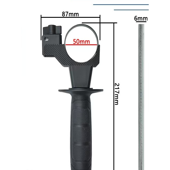 Dongchen Z1C-FF05-26 Búa Điện Tay Cầm Trước DCZC02 / 04-24 Máy Khoan Tác Động Phụ Trợ Tay Cầm Tay Cầ