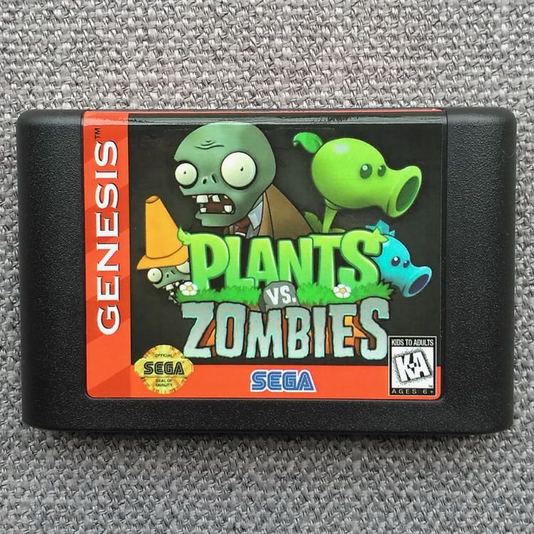 [Thẻ trò chơi có sẵn] Thẻ trò chơi Sega MD < Plants vs Zombies > GENESIS Plants vs Zombies