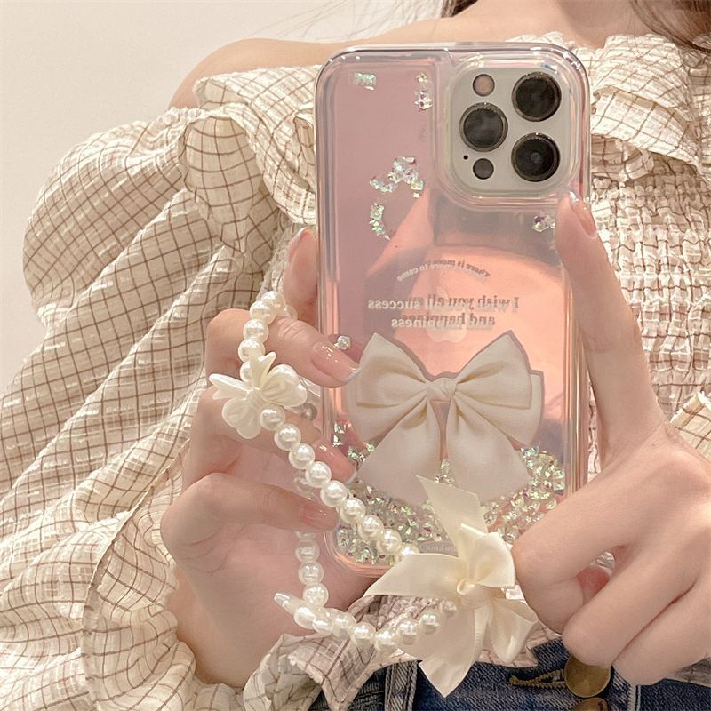 Thích hợp cho iphone ins Bow Huawei mate60pro Ốp điện thoại P60 / P50 Soft Case mate70 Silicone Appl
