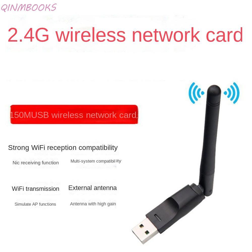 Bộ chuyển đổi Wifi USB QINMBOOKS 150Mbps, Card mạng USB MT7601 / 8188 150Mbps MT7601, Bộ thu Wifi hi