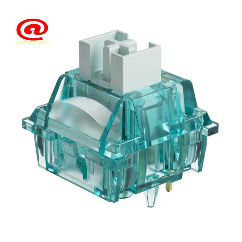 45 Chiếc Kem Cyan 5 Pin Bàn Phím Cơ Công Tắc Cho Game Thủ, Phân Đoạn Giọng Nói, 50 ± 7gf Tương Thích