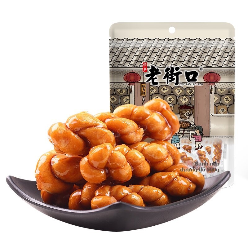 Lao Jiekou | Đồ ăn nhẹ cuộn Taffy thủ công truyền thống LS2650