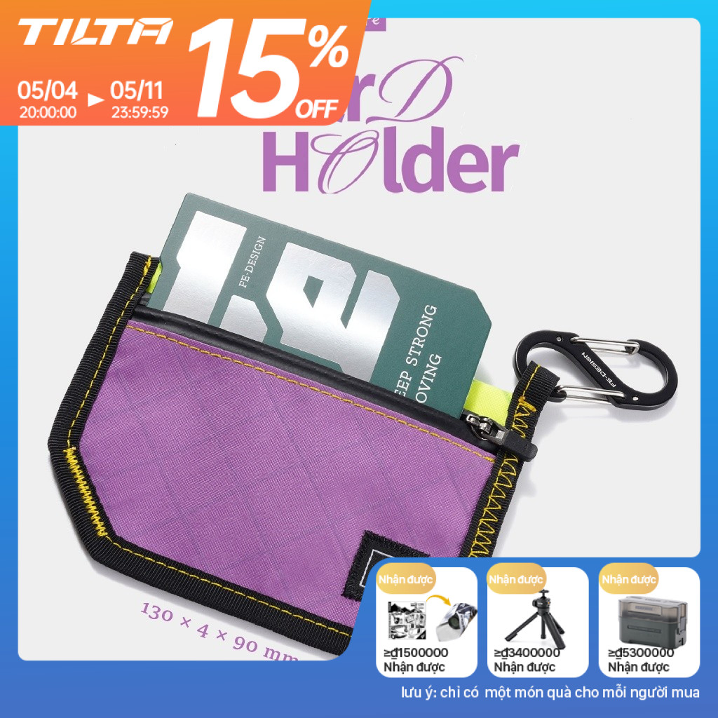 TILTA Fe Ecopak Card Holder Waterproof Eco-friendly Coin Purse Portable ID Card Credit Card Bag Styl