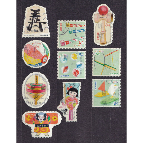 Bộ 10 Tem Nhật Bản - Truyền Thống & Văn Hóa Nhật Vol.2 84yen C2425 2019 (10) | Used/CTO