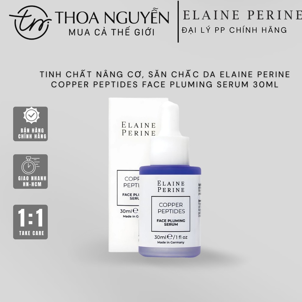 [HÀNG CÔNG TY] Tinh Chất Nâng Cơ, Săn Chắc Da Elaine Perine Copper Peptides Face Pluming Serum 30ml