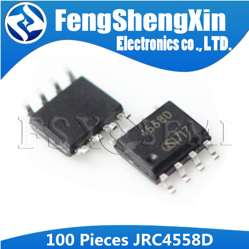 100 Cái / lốc Mới JRC4558D SOP-8 4558D JRC4558 NJM4558D IC ĐẠI HOẠT ĐỘNG