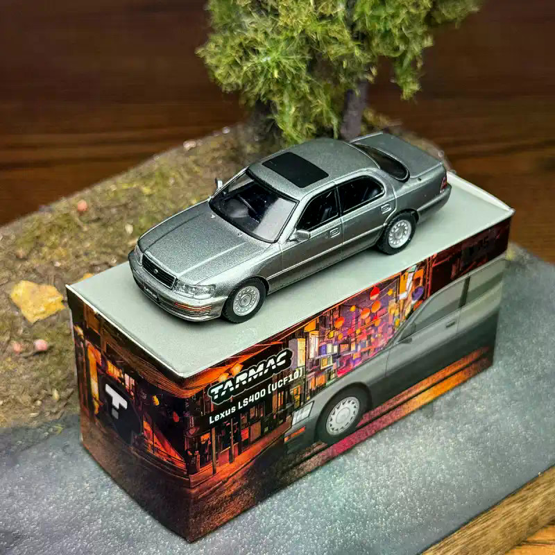 Tarmac 1/64 Lexus LS400 Hợp Kim Xám Diecast Xe Mô Hình Đồ Chơi Quà Tặng Sinh Nhật