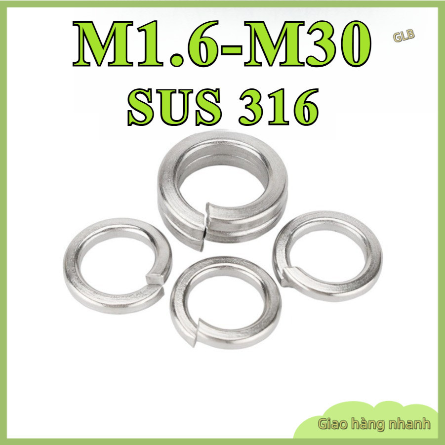Vòng Đệm Vênh - Long Đền Vênh inox 316 GB93 Vòng Đệm Vênh - Long Đền Vênh Long Đền Vênh - M1.6 / M2 