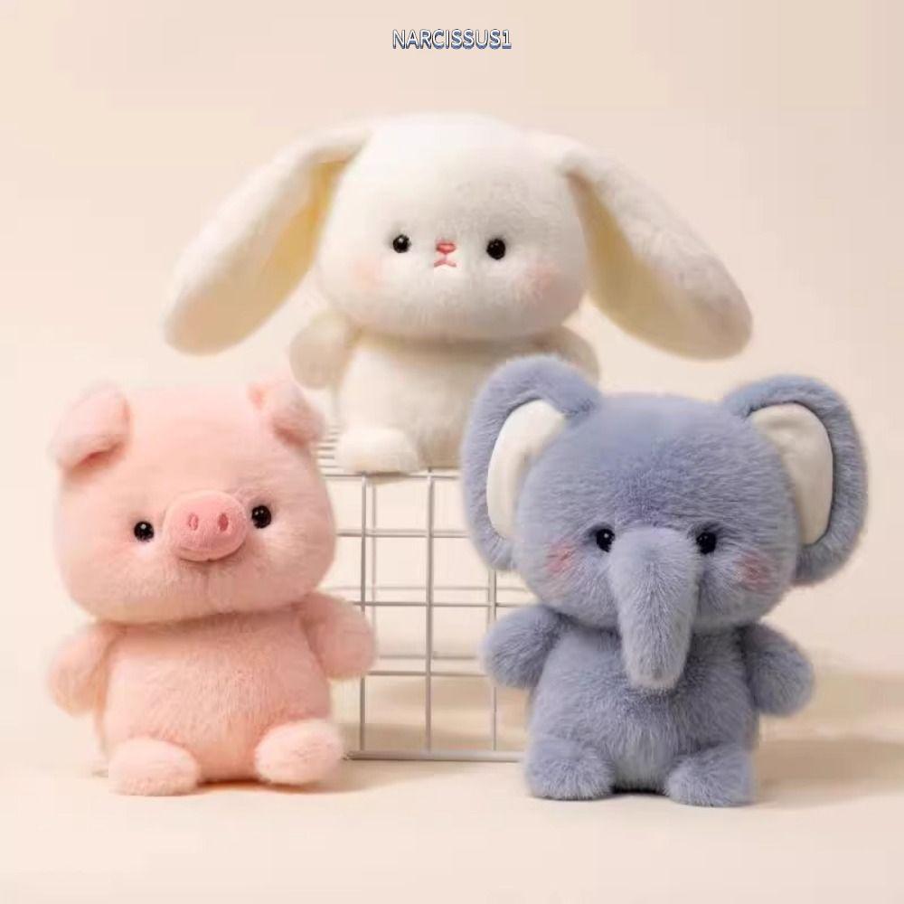 Búp bê đồng hành sang trọng NARCISSUS13A0E, Gối động vật nhồi bông voi 16cm, Gấu siêu mềm dễ thương 